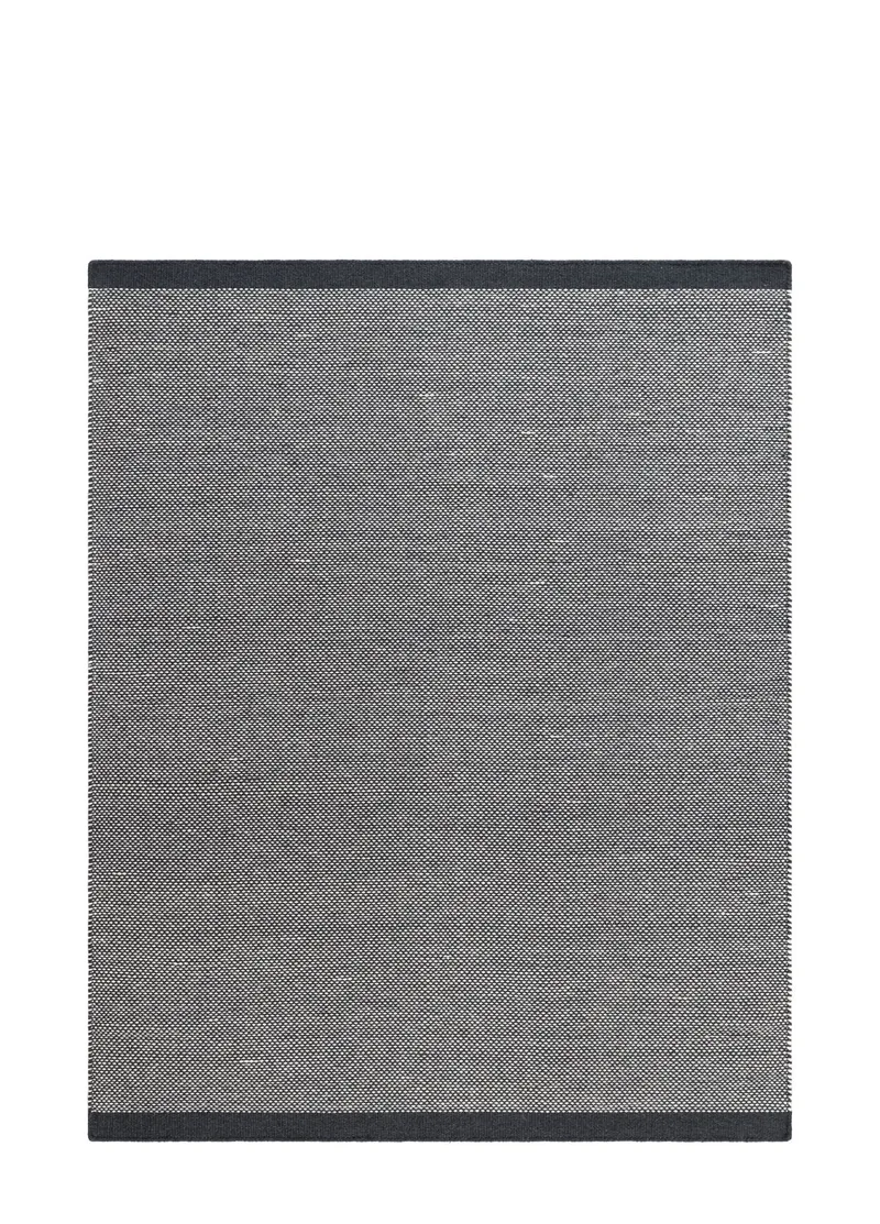 Håndvævet tæppe KM Home Sandhamn Kvadrat 200x200 cm Indigoblå, Indigoblå
