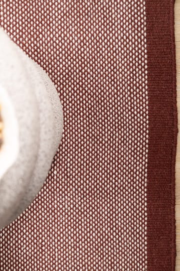 Håndvævet tæppe KM Home Sandhamn Kvadrat 250x250 cm Marsala - Marsala - Tekstiler - Tæpper - Moderne tæppe - Uldtæppe
