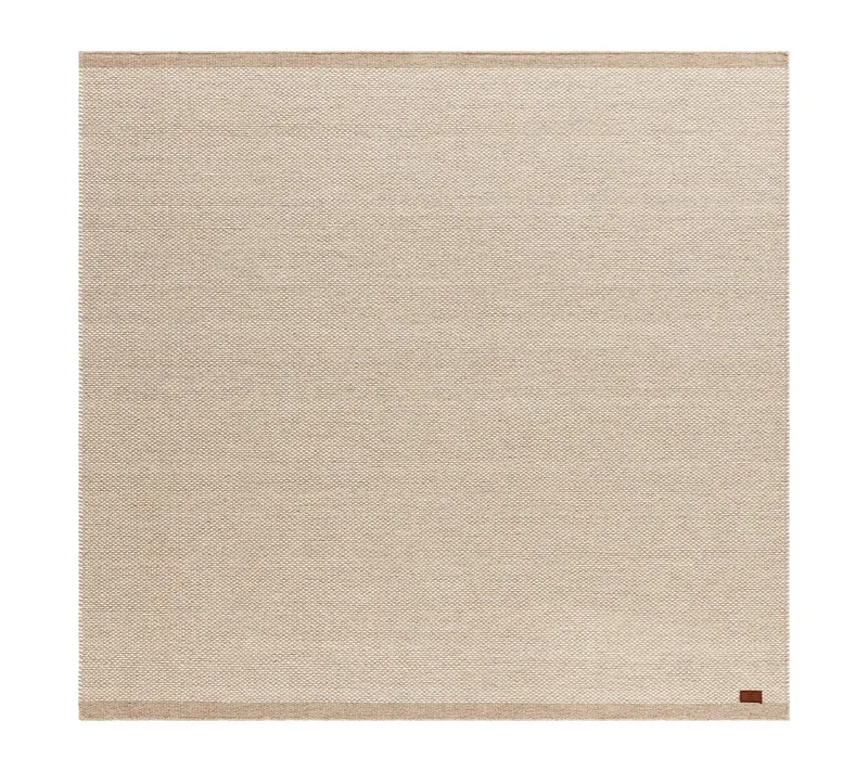 Håndvævet tæppe KM Home Sandhamn Kvadrat 250x250 cm Natur, Natur
