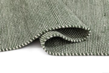 Håndvævet tæppe KM Home Sandhamn Kvadrat 250x250 cm Smaragdgrøn - Smaragdgrøn - Tekstiler - Tæpper - Moderne tæppe - Uldtæppe