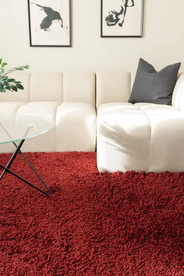 Håndvævet tæppe KM Home Sorrento 200x300 Marsala - Marsala - Tekstiler - Tæpper - Moderne tæppe - Ryatæpper