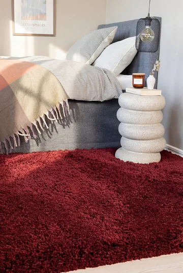 Håndvævet tæppe KM Home Sorrento 200x300 Marsala - Marsala - Tekstiler - Tæpper - Moderne tæppe - Ryatæpper