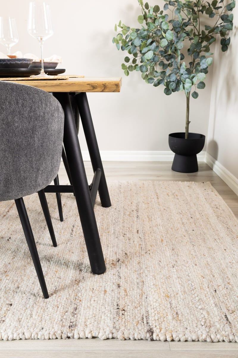 Håndvævet tæppe KM Home Passion 300x400 cm Sand - Sand - Tekstiler - Tæpper - Moderne tæppe - Uldtæppe