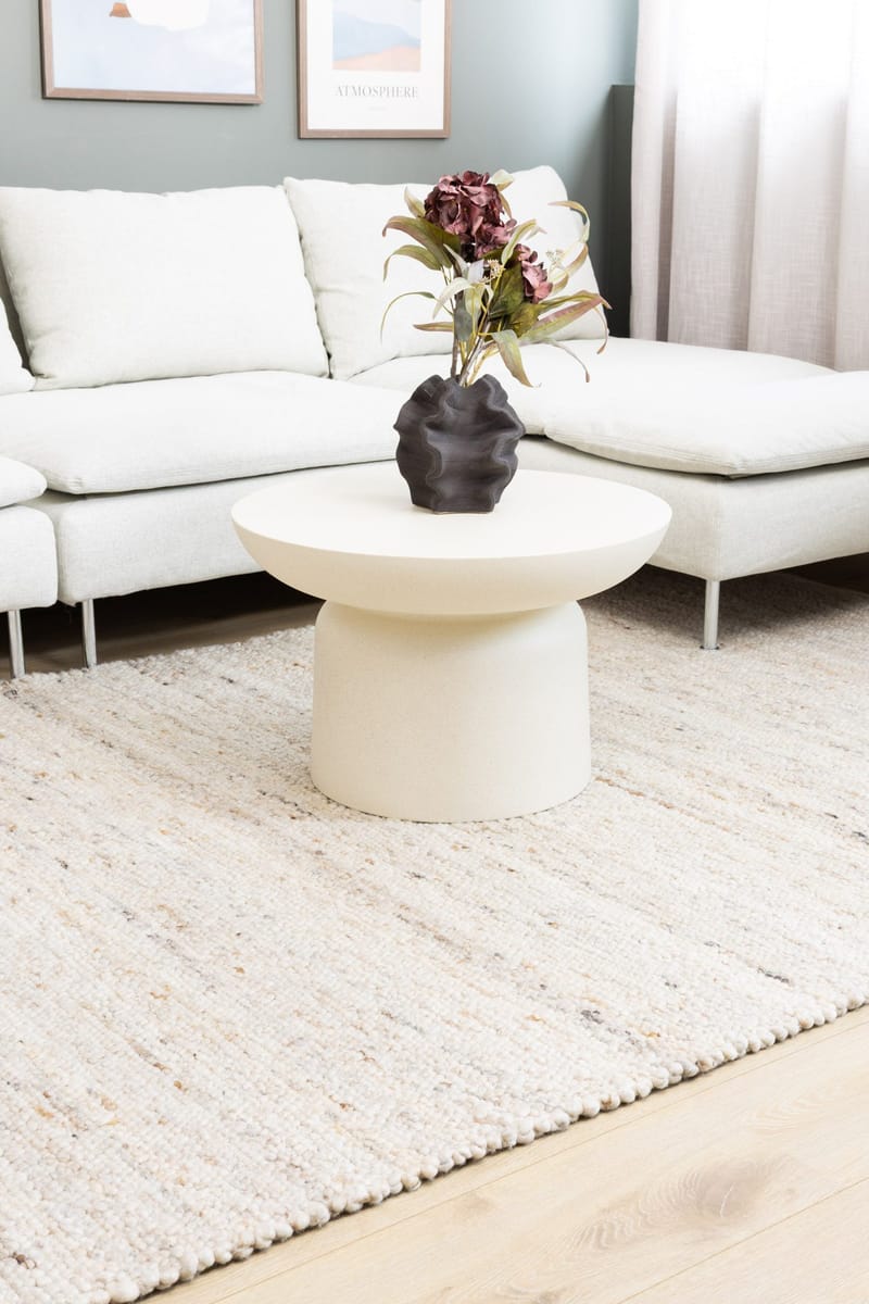 Håndvævet tæppe KM Home Passion 300x400 cm Sand - Sand - Tekstiler - Tæpper - Moderne tæppe - Uldtæppe
