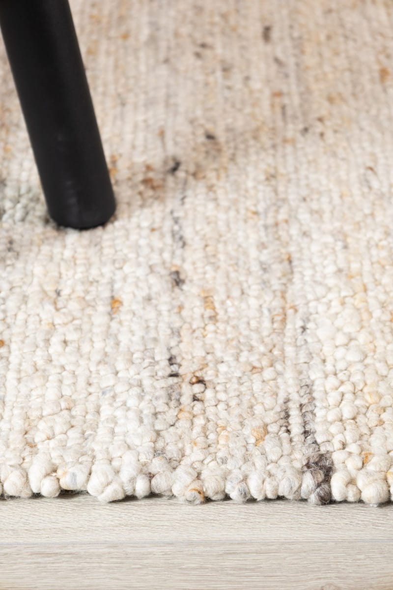 Håndvævet tæppe KM Home Passion 300x400 cm Sand - Sand - Tekstiler - Tæpper - Moderne tæppe - Uldtæppe