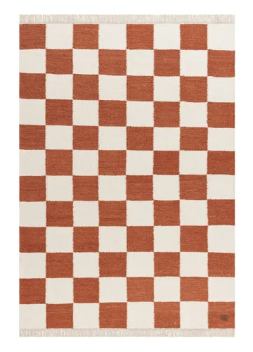 Håndvævet tæppe Nordic Check 160x230 cm