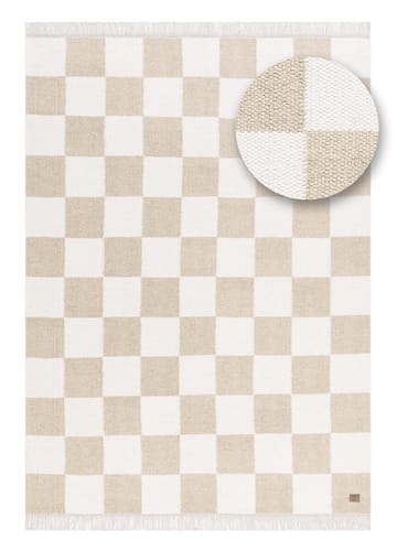 Håndvævet tæppe Nordic Check 240x340 cm - Linned - Tekstiler - Tæpper - Moderne tæppe - Uldtæppe