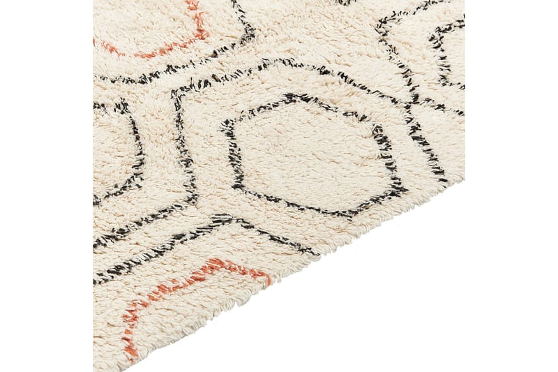Hajipur Ryetæppe 160x230 cm - Beige - Tekstiler - Tæpper - Moderne tæppe - Bomuldstæpper