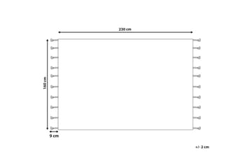 Hajipur Ryetæppe 160x230 cm - Beige - Tekstiler - Tæpper - Moderne tæppe - Bomuldstæpper