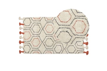 Hajipur Ryetæppe 80x150 cm - Beige - Tekstiler - Tæpper - Moderne tæppe - Bomuldstæpper