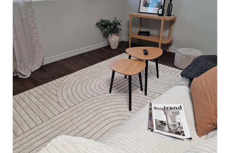 Halder Wiltontæppe 240x340 cm Rektangulær - Beige - Tekstiler - Tæpper - Moderne tæppe - Wiltontæpper