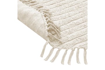Halfeti Ryetæppe 140 cm Rund - Beige - Tekstiler - Tæpper - Moderne tæppe - Bomuldstæpper