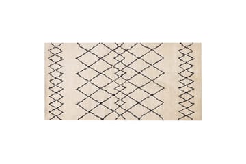 Havsa Ryetæppe 80x150 cm - Beige - Tekstiler - Tæpper - Moderne tæppe - Wiltontæpper