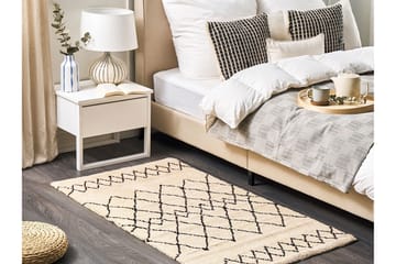 Havsa Ryetæppe 80x150 cm - Beige - Tekstiler - Tæpper - Moderne tæppe - Wiltontæpper