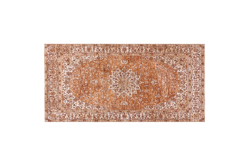 Hayat Bomuldstæppe 80x150 cm - Orange - Tekstiler - Tæpper - Moderne tæppe - Bomuldstæpper