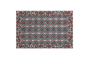 Haymana Uldtæppe 140x200 cm - Blå - Tekstiler - Tæpper - Moderne tæppe - Uldtæppe