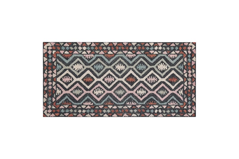 Haymana Uldtæppe 80x150 cm, Blå