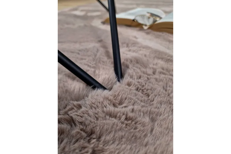 Heaven Deluxe Tæppe 160x230 cm - Taupe - Tekstiler - Tæpper - Moderne tæppe - Ryatæpper