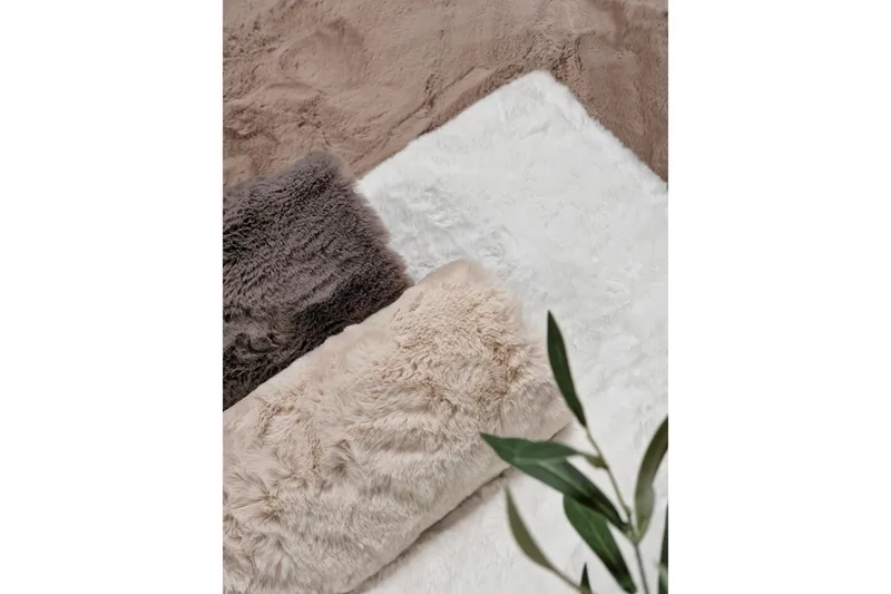 Heaven Deluxe Tæppe 160x230 cm - Taupe - Tekstiler - Tæpper - Moderne tæppe - Ryatæpper