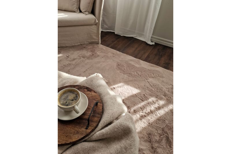 Heaven Deluxe Tæppe 160x230 cm - Taupe - Tekstiler - Tæpper - Moderne tæppe - Ryatæpper