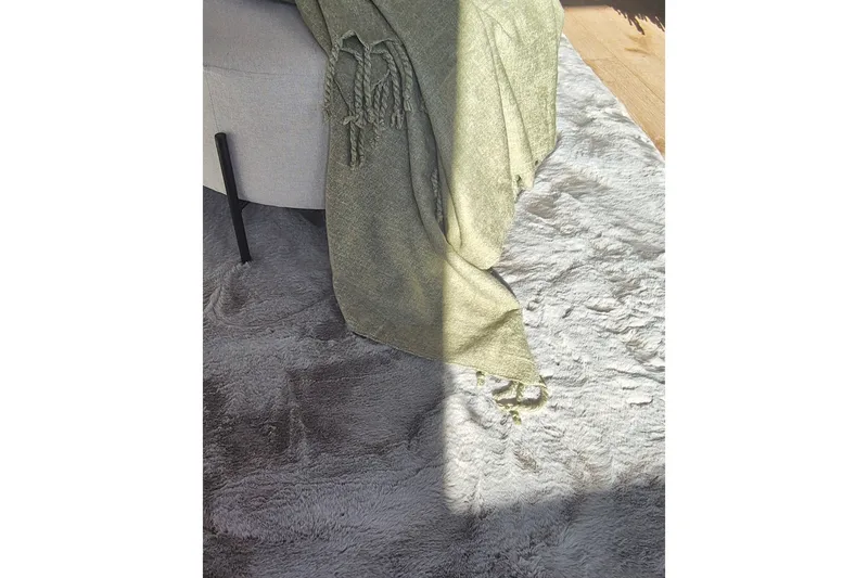 Heaven Deluxe Tæppe 240x340 cm - Grå - Tekstiler - Tæpper - Moderne tæppe - Ryatæpper