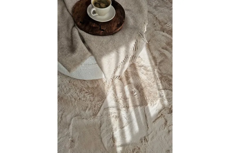 Heaven Deluxe Tæppe 240x340 cm - Natur - Tekstiler - Tæpper - Moderne tæppe - Ryatæpper