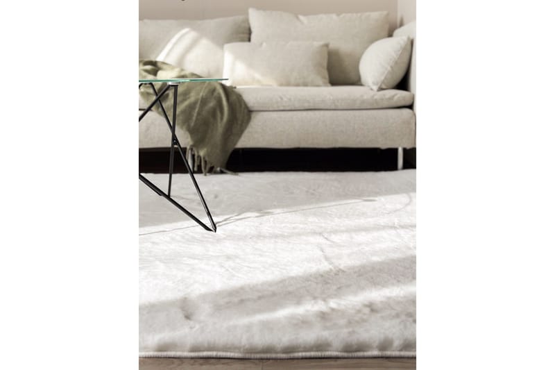Heaven Stor Rektangulær Ryamåtte & Luggmåtte 240x340 cm - Hvid - Tekstiler - Tæpper - Moderne tæppe - Ryatæpper