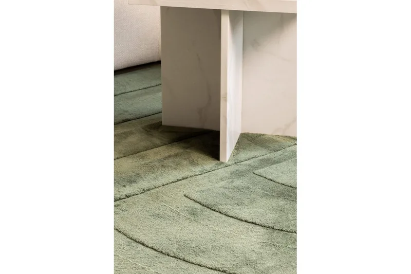 Heaven Trend Maskinvævet tæppe 200x290 cm - Grøn - Tekstiler - Tæpper - Moderne tæppe - Wiltontæpper