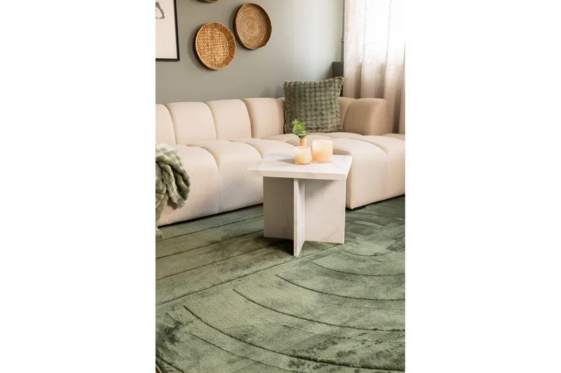 Heaven Trend Maskinvævet tæppe 200x290 cm - Grøn - Tekstiler - Tæpper - Moderne tæppe - Wiltontæpper