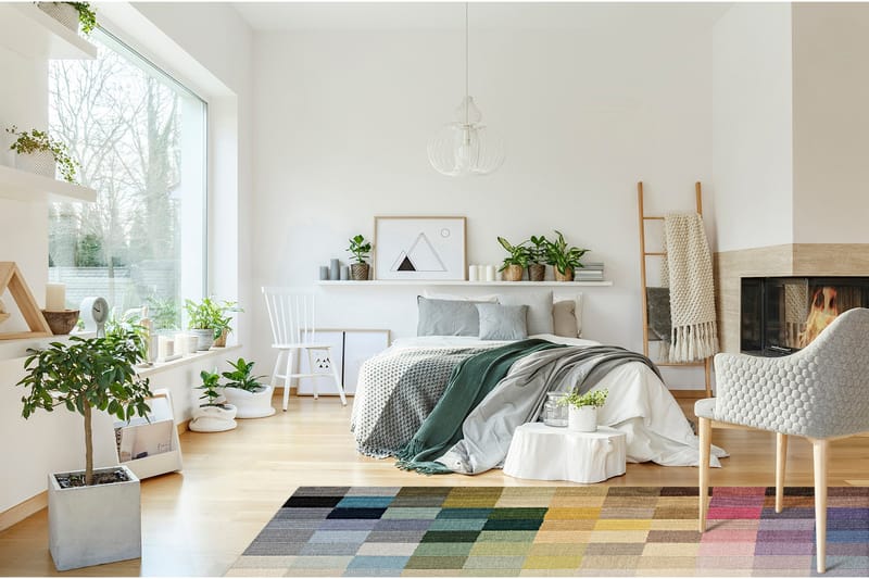 Hiromasa Uldtæppe 200x300 cm Rektangulær - Flerfarvet - Tekstiler - Tæpper - Moderne tæppe - Uldtæppe