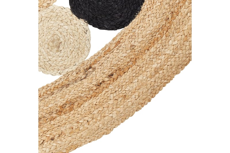 Hovit Jutetæppe 140 cm Rund - Beige - Tekstiler - Tæpper - Moderne tæppe - Sisaltæpper