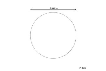 Hovit Jutetæppe 140 cm Rund - Beige - Tekstiler - Tæpper - Moderne tæppe - Sisaltæpper