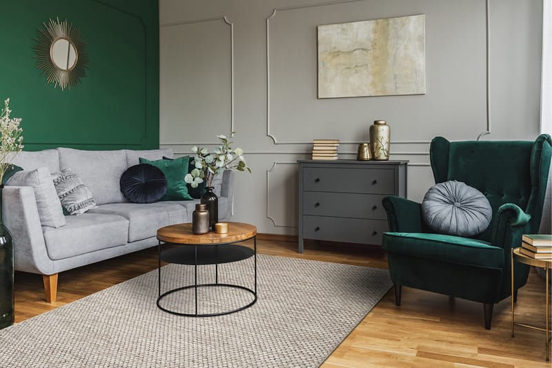 Hury Uldtæppe 160x230 cm - Creme - Tekstiler - Tæpper - Moderne tæppe - Uldtæppe