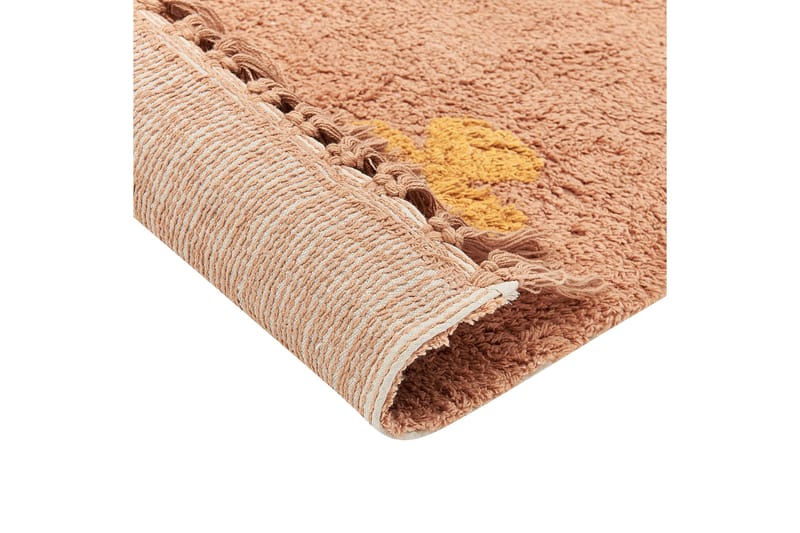 Igdir Bomuldstæppe 80x150 cm - Orange - Tekstiler - Tæpper - Moderne tæppe - Bomuldstæpper