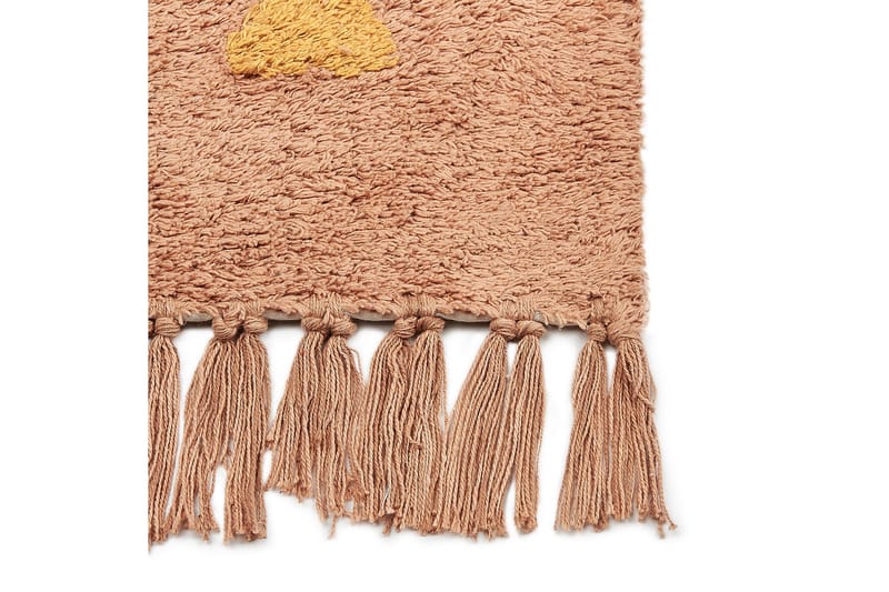 Igdir Bomuldstæppe 80x150 cm - Orange - Tekstiler - Tæpper - Moderne tæppe - Bomuldstæpper