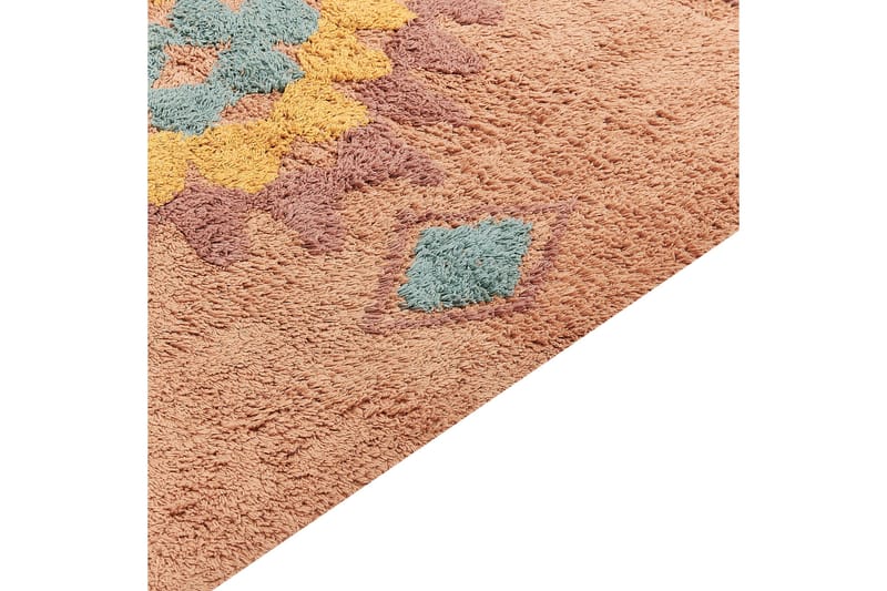 Igdir Bomuldstæppe 80x150 cm - Orange - Tekstiler - Tæpper - Moderne tæppe - Bomuldstæpper