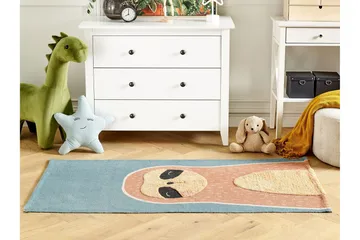 Isak Bomuldstæppe 80x150 cm - Blå - Tekstiler - Børnetekstiler - Børnetæpper