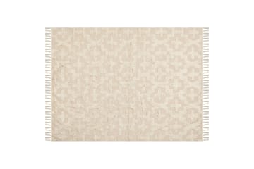 Itangar Bomuldstæppe 160x230 cm - Beige - Tekstiler - Tæpper - Moderne tæppe - Bomuldstæpper