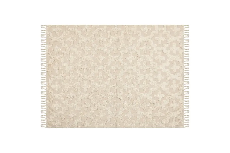 Itangar Bomuldstæppe 160x230 cm, Beige