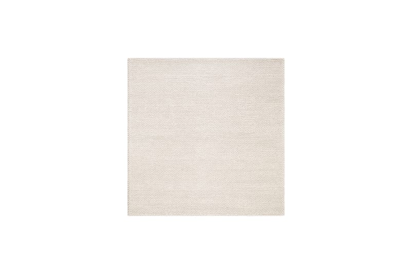 Jani Uldtæppe 200x200 cm Kvadratisk - Creme - Tekstiler - Tæpper - Moderne tæppe - Uldtæppe
