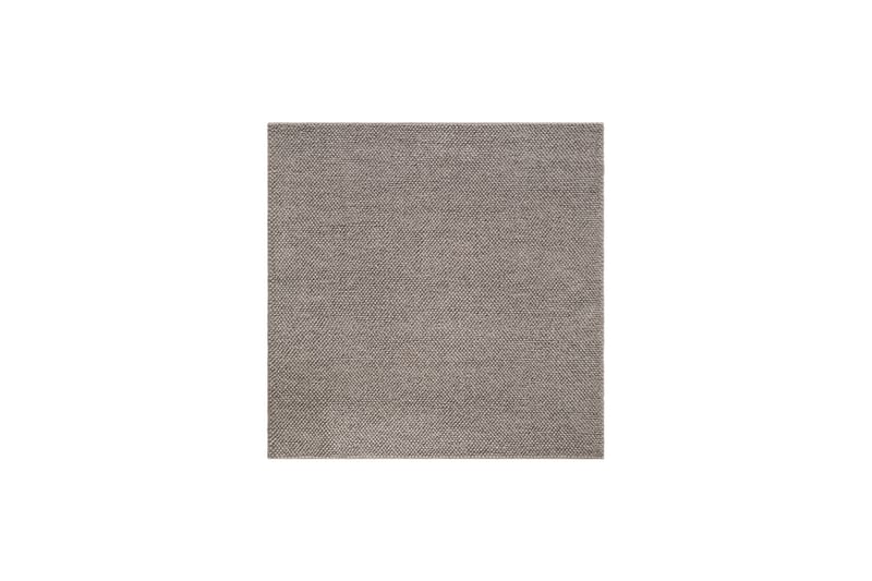 Jani Uldtæppe 200x200 cm Kvadratisk - Taupe - Tekstiler - Tæpper - Moderne tæppe - Uldtæppe