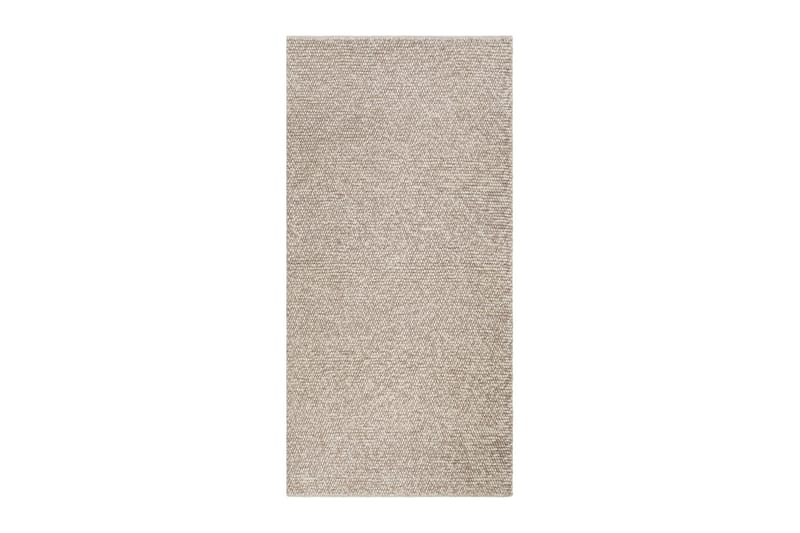 Jani Uldtæppe 75x200 cm Oval - Natur - Tekstiler - Tæpper - Moderne tæppe - Uldtæppe
