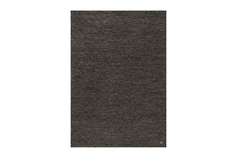 Junna Uldtæppe 140x200 cm Rektangulær - Sort/Hvid - Tekstiler - Tæpper - Moderne tæppe - Uldtæppe