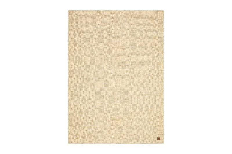 Junna Uldtæppe 200x300 cm Rektangulær - Gul - Tekstiler - Tæpper - Moderne tæppe - Uldtæppe