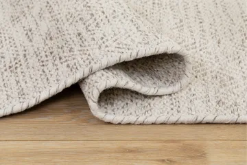 Junna Uldtæppe 240x340 cm Rektangulær - Beige - Tekstiler - Tæpper - Moderne tæppe - Uldtæppe