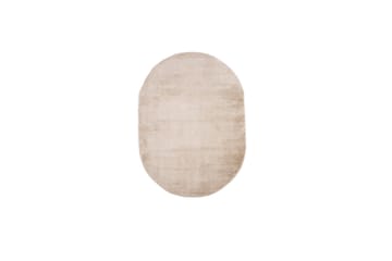 Walter Jute tæppe 240x340 cm Oval - Beige - Tekstiler - Tæpper - Moderne tæppe - Jutemåtter & hampemåtter