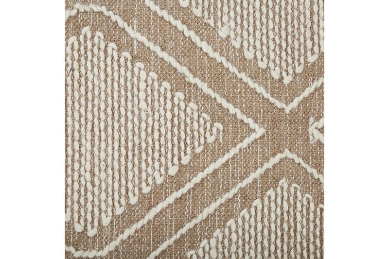 Kacem Bomuldstæppe 160x230 cm - Beige - Tekstiler - Tæpper - Moderne tæppe - Bomuldstæpper