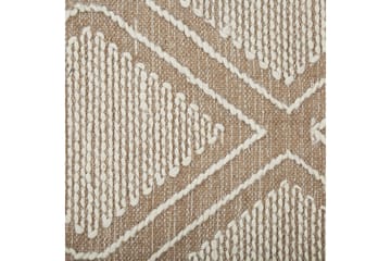 Kacem Bomuldstæppe 80x150 cm - Beige - Tekstiler - Tæpper - Moderne tæppe - Bomuldstæpper