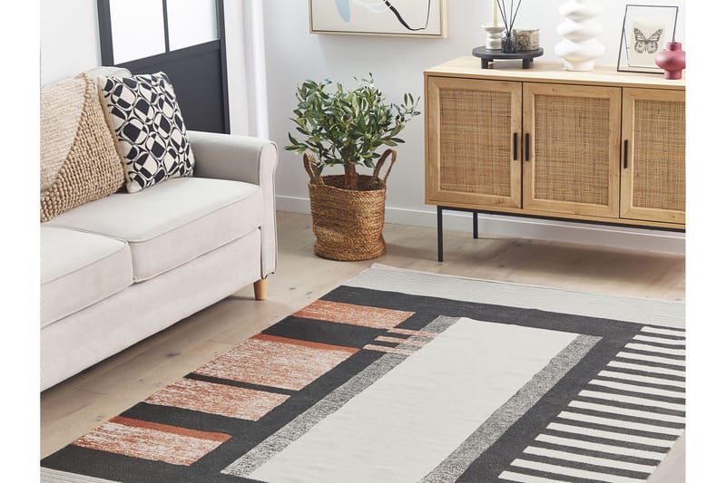 Kakinada Ryetæppe 160x230 cm - Beige - Tekstiler - Tæpper - Moderne tæppe - Bomuldstæpper