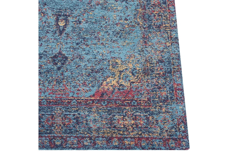 Kansu Bomuldstæppe 200x300 cm - Blå - Tekstiler - Tæpper - Moderne tæppe - Bomuldstæpper